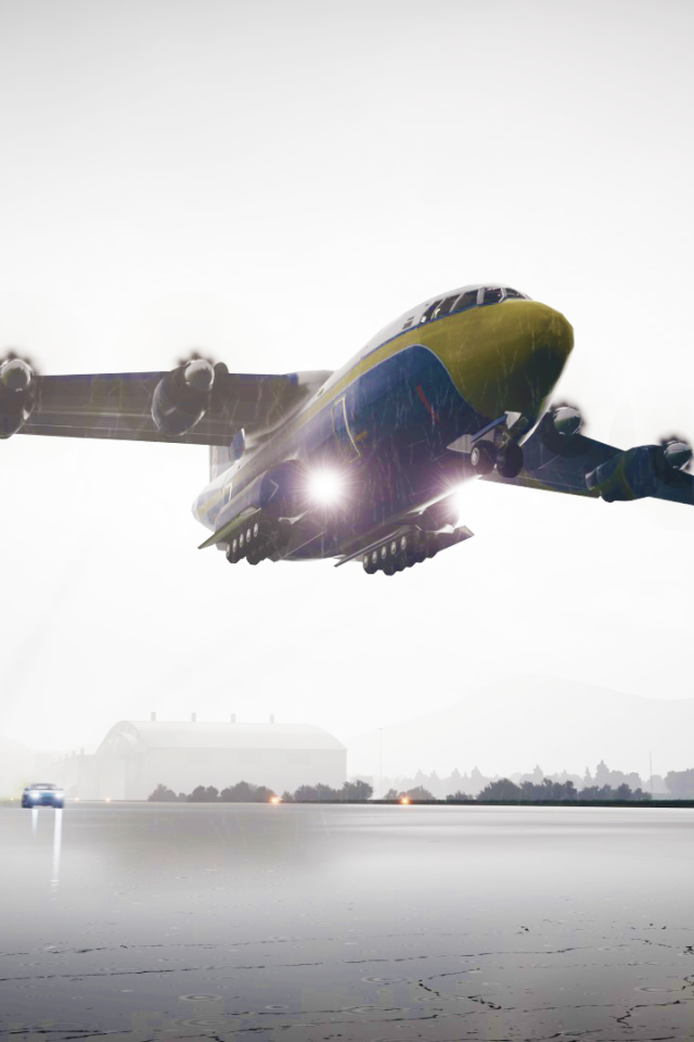 Самолет над гоночной трассой в игре Forza Horizon