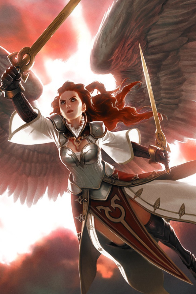 Ангел воин из игры Magic The Gathering
