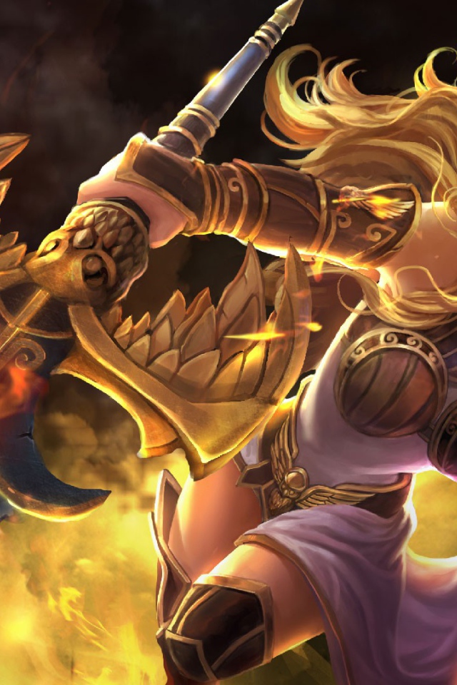 Афина с копьем, игра Smite