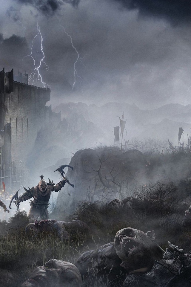 Перед боем с орками, игра Middle-earth Shadow of Mordor