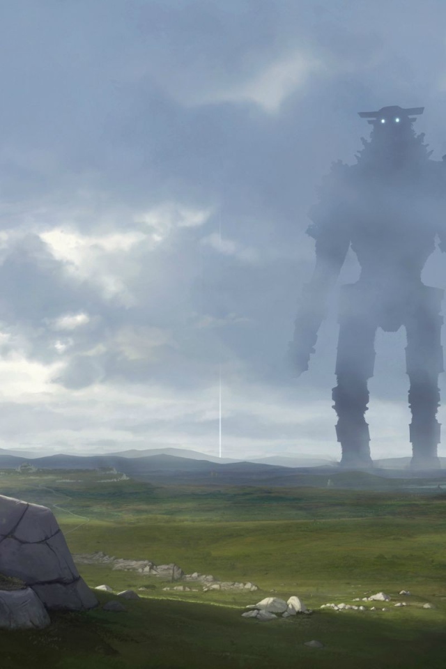 Перед схваткой в игре Shadow of the Colossus