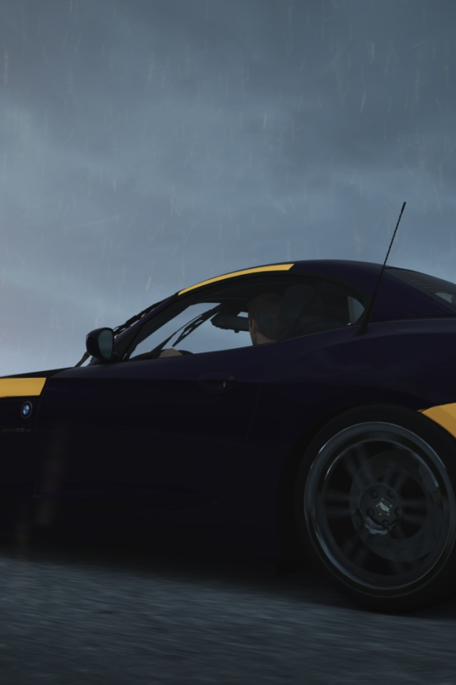 Черно оранжевый БМВ в игре Forza Horizon 2