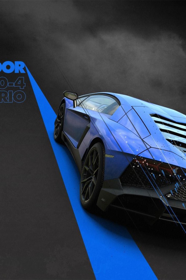 Голубой Ламборгини в игре Driveclub