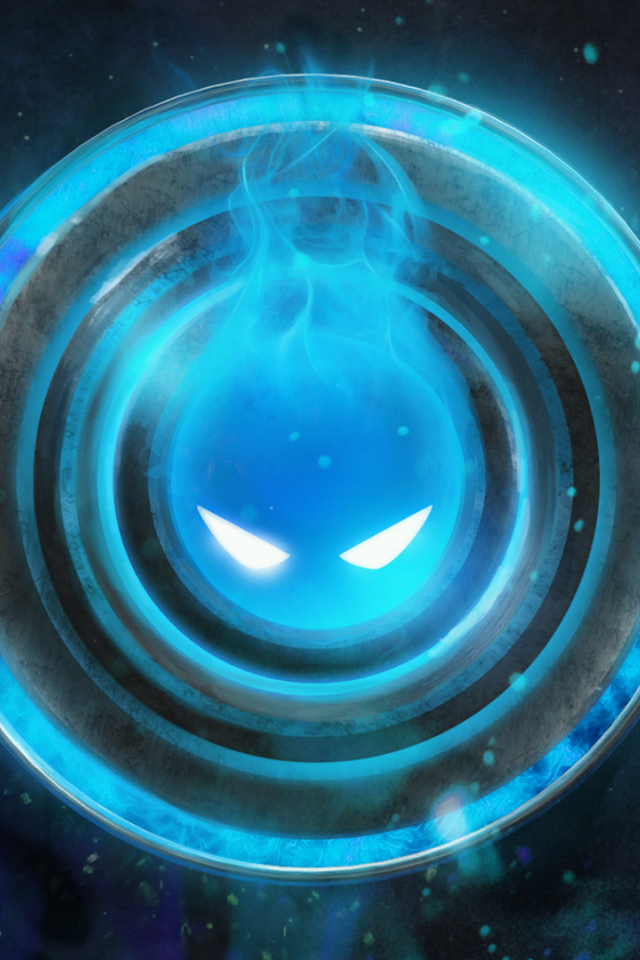 Голубое лицо на экране загрузки игры Dota 2