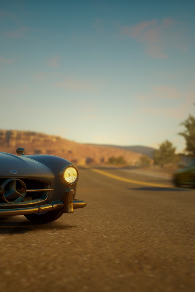 Коричневый Мерседес в игре Forza Horizon