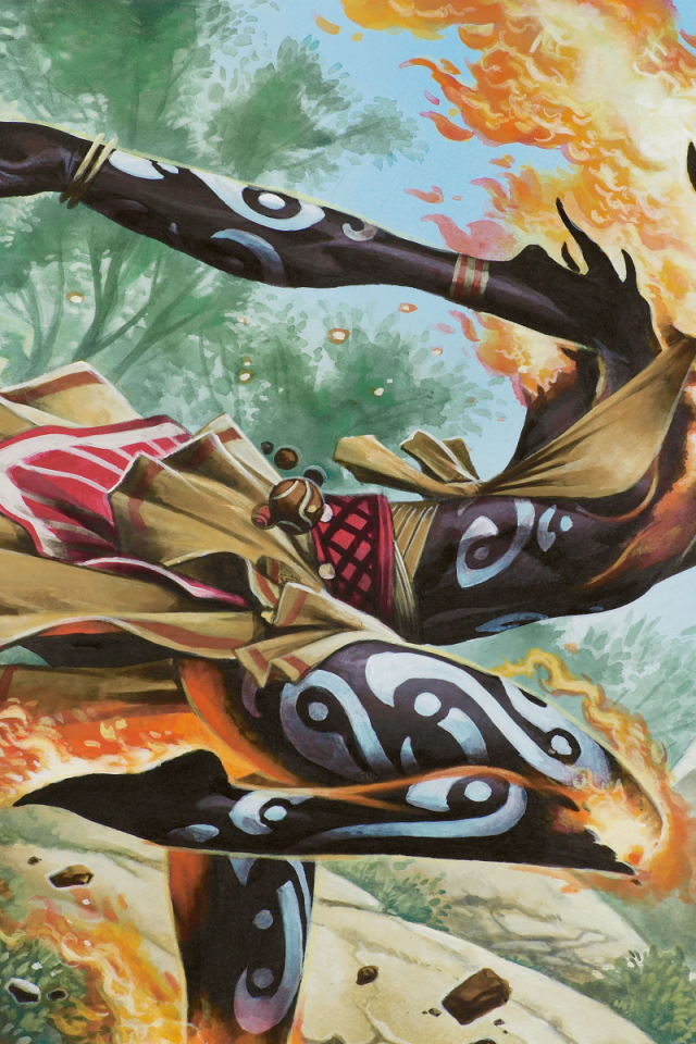 Горящая ведьма из игры Magic The Gathering