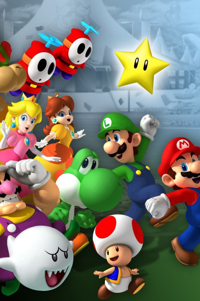 Персонажи разных игр Марио