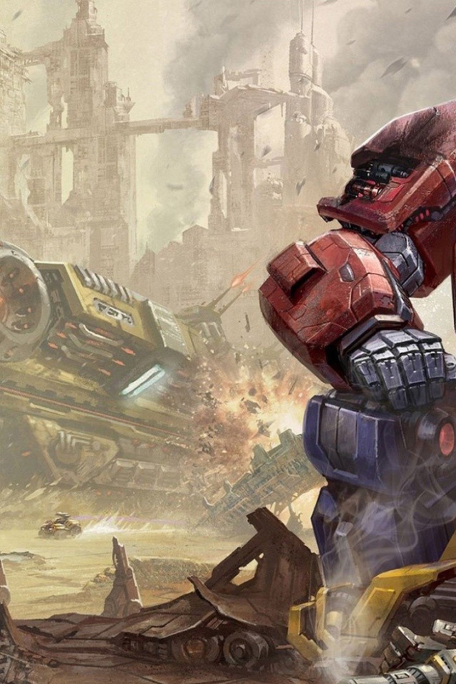 Бой в игре Transformers