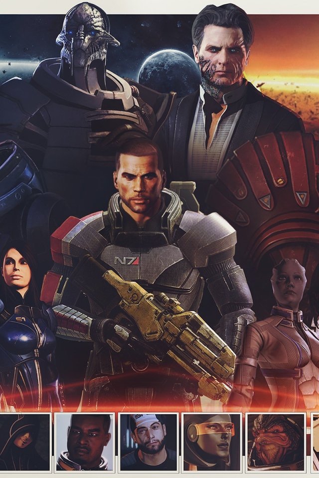 Коммандор Шеппард из игры Mass Effect