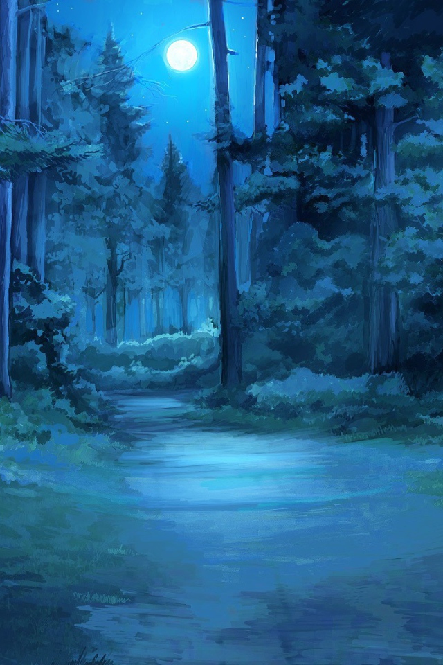 Темный лес в игре Бесконечное лето