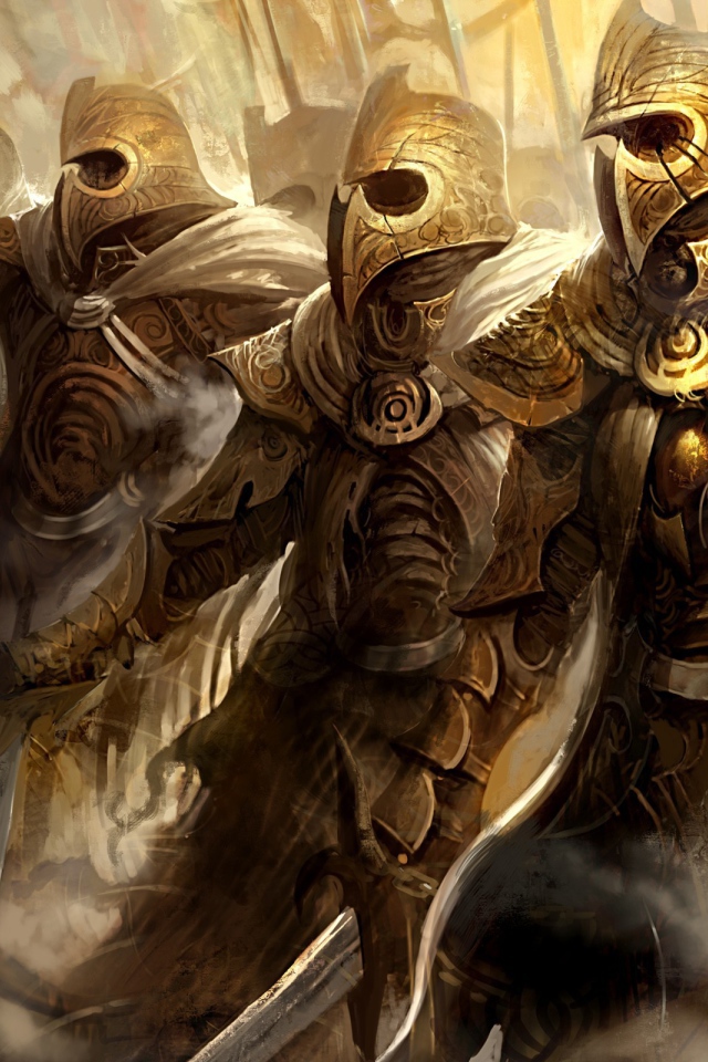 Отряд воинов из игры Guild Wars