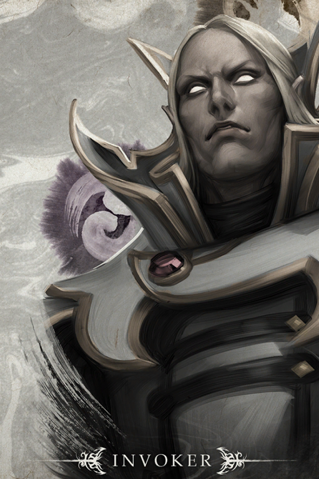 Эльф Инвокер в игре Dota 2