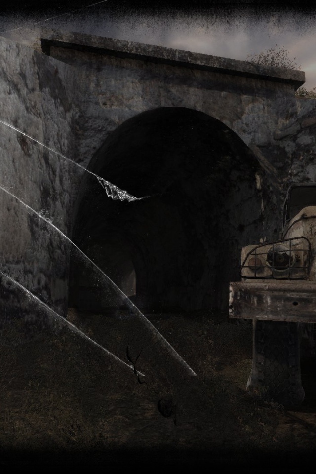 Вход в заброшенную военную базу