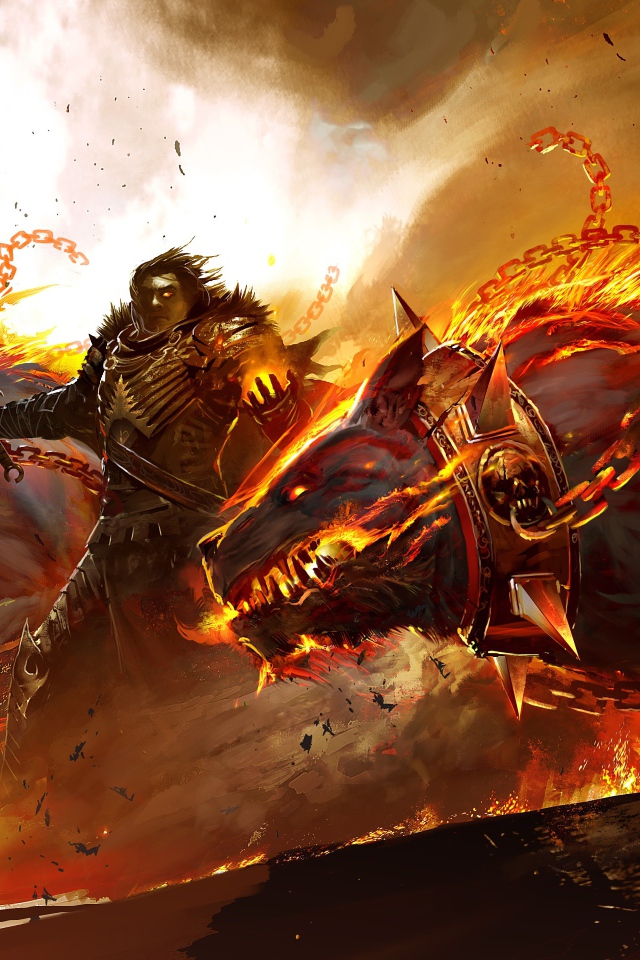 Огненные псы из игры Guild Wars 2