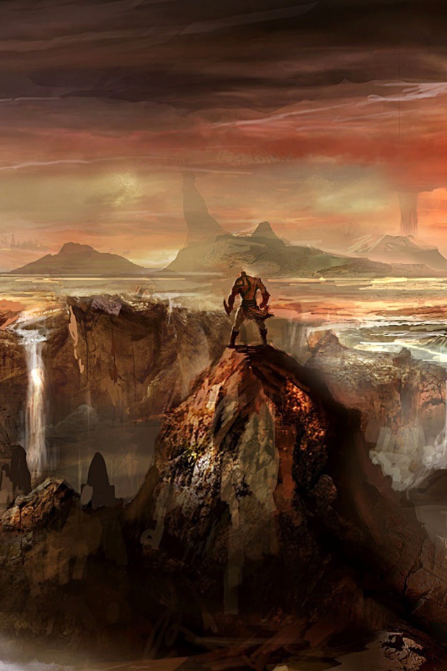 Огненный мир игры God of War