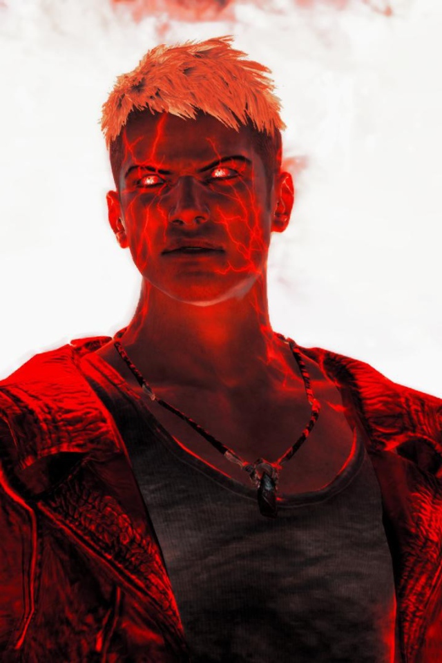 Огненный герой игры Devil May Cry