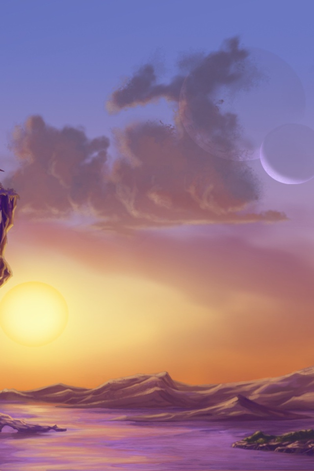 Летающий дом, фон игры Bejeweled 3