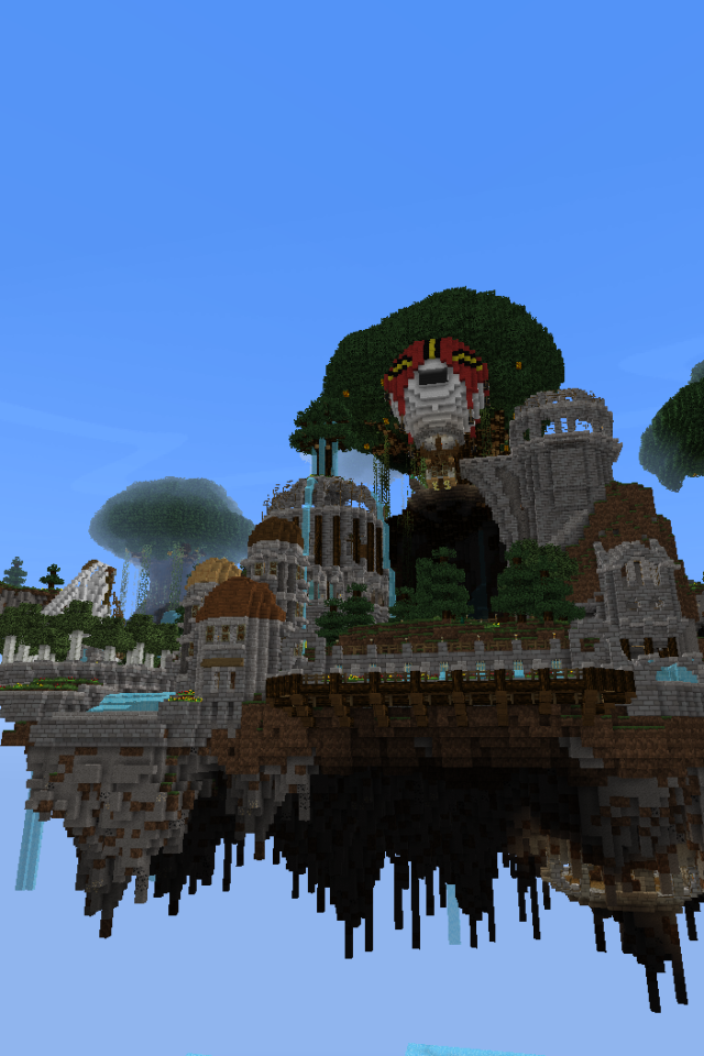 Летающие острова в игре Minecraft