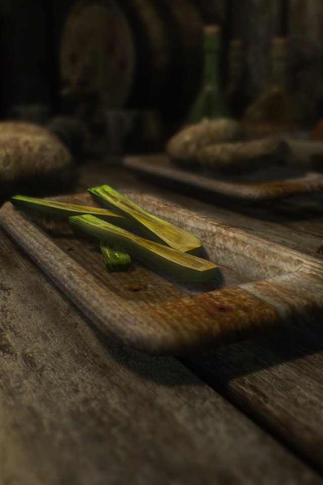 Еда на столе в игре