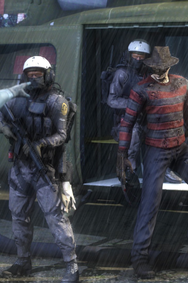 Фредди Крюгер под охраной в игре Metal Gear Solid