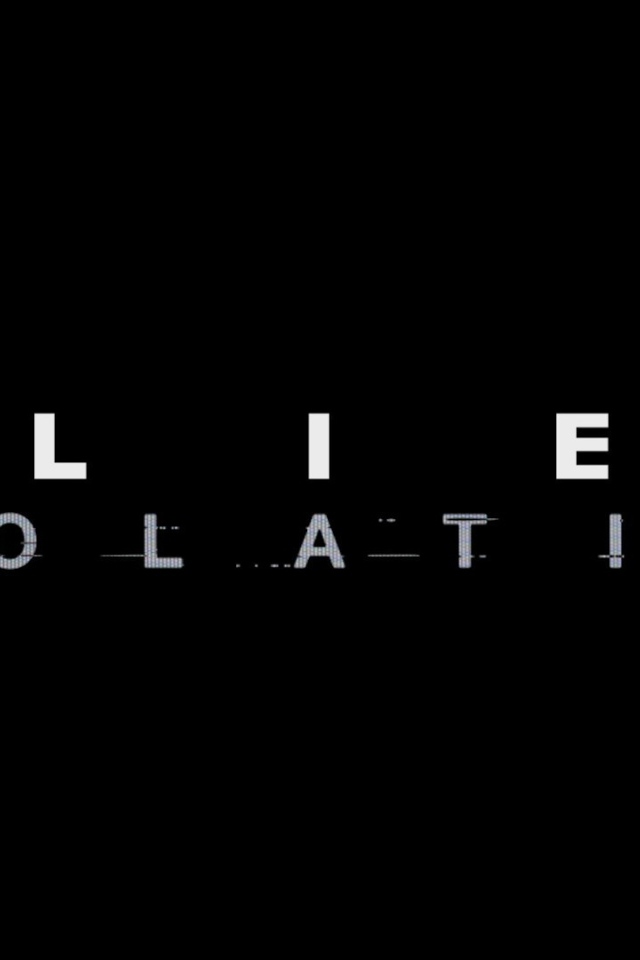 Игра Alien Isolation, черный фон