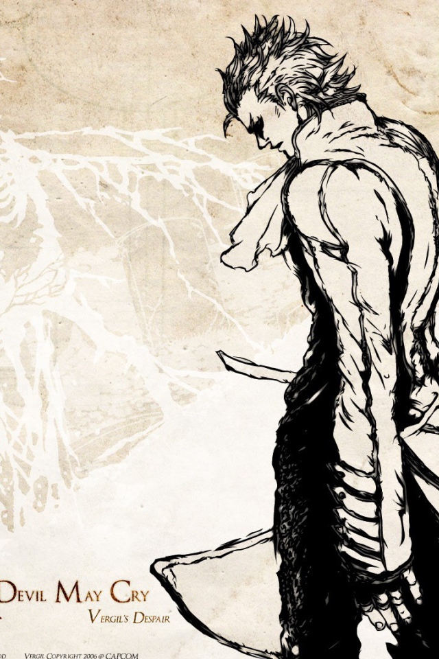 Игра Devil May Cry, светлый фон