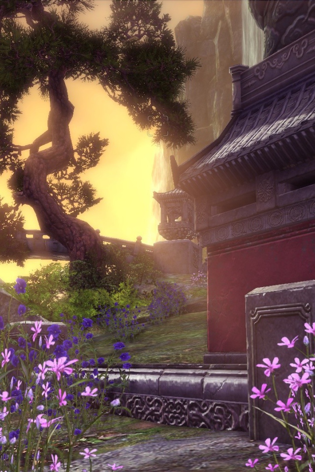 Беседка в саду, игра Blade & Soul