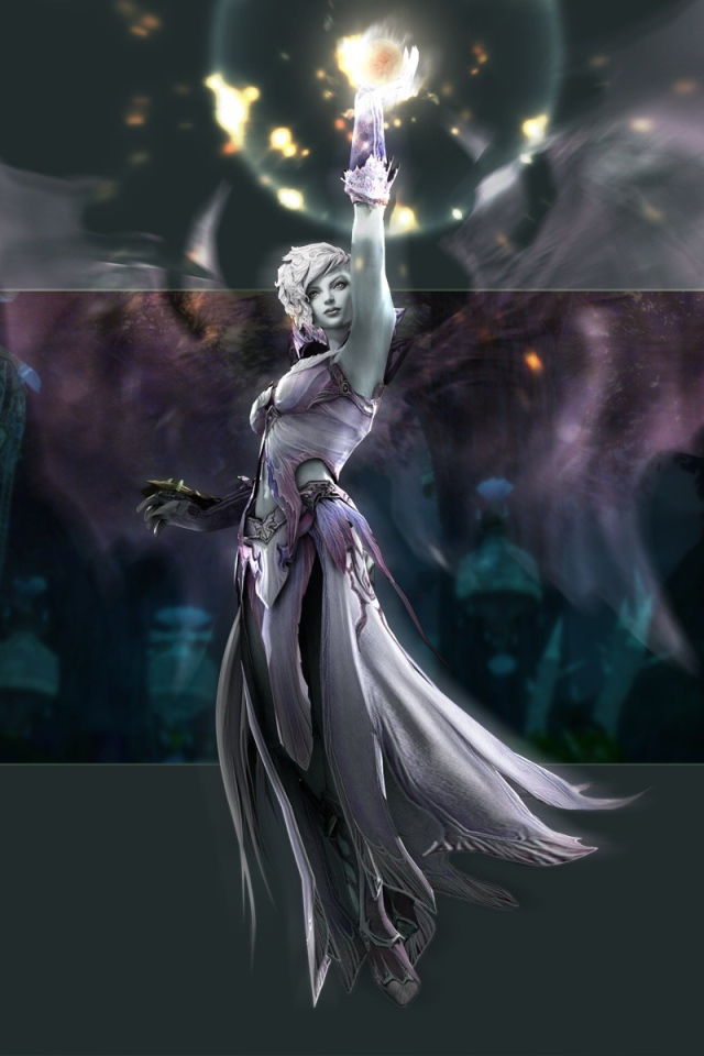 Девушка Асмодиан, игра Aion Online