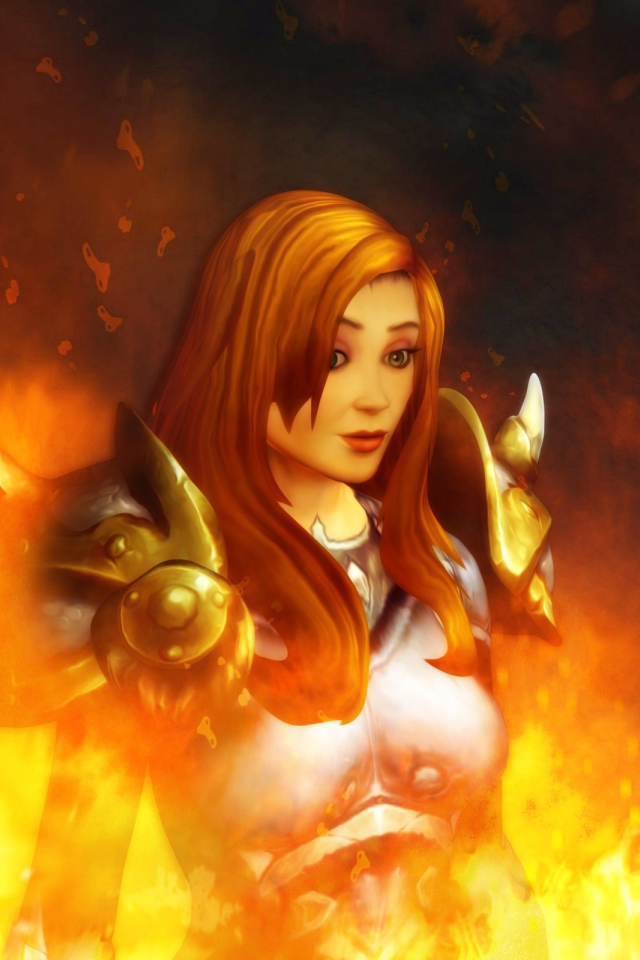 Девушка в огне, игра World of Warcraft Warlords of Draenor
