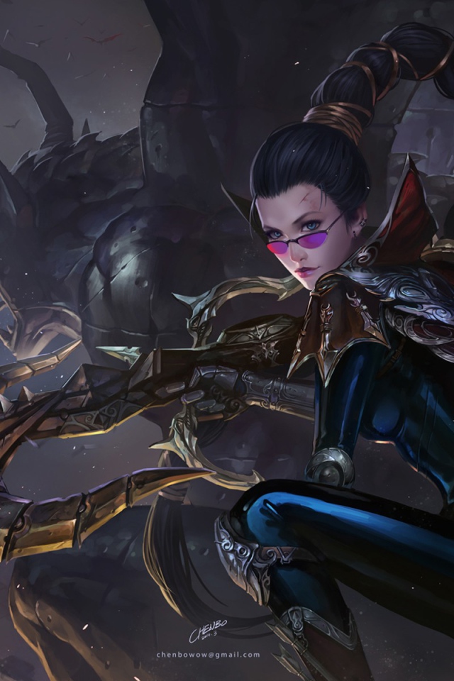 Девушка с косой в игре League of Legends