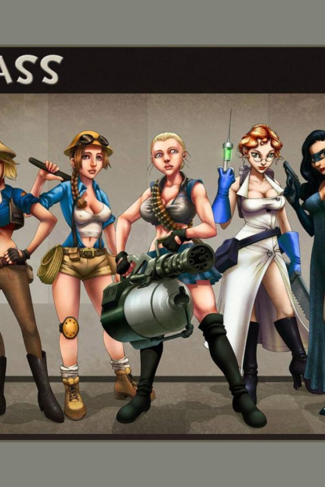 Девушки из игры Team Fortress