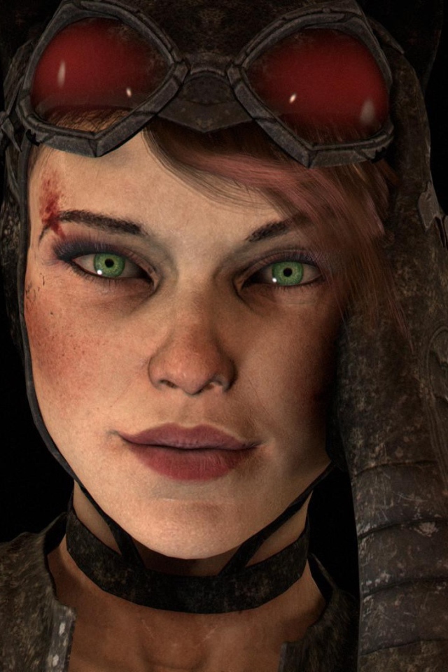 Зеленоглазая Catwoman, игра Batman Arkham Knight