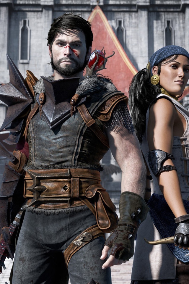 Хоук и Изабель из игры Dragon Age