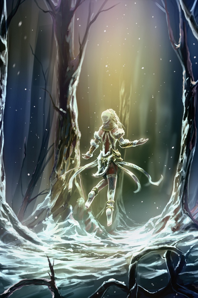 Хел в магическом лесу, игра Smite