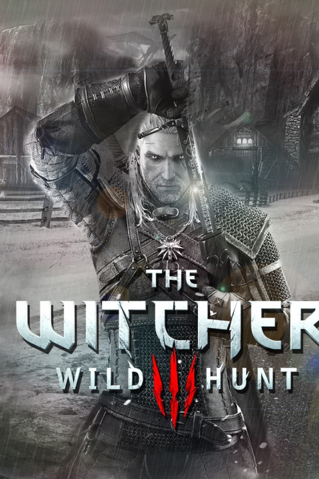 Геральд на постере игры The Witcher 3 Wild Hunt