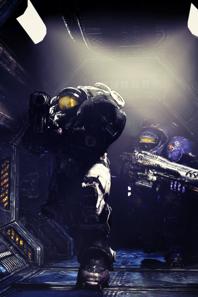 Десант на станции в игре Starcraft II