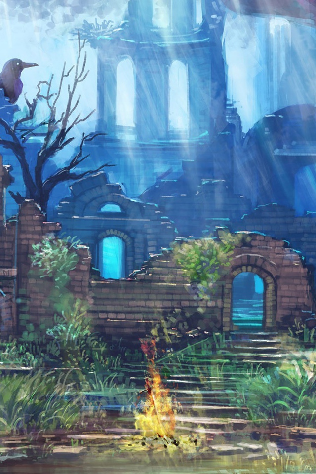 Пейзаж в игре Dark Souls