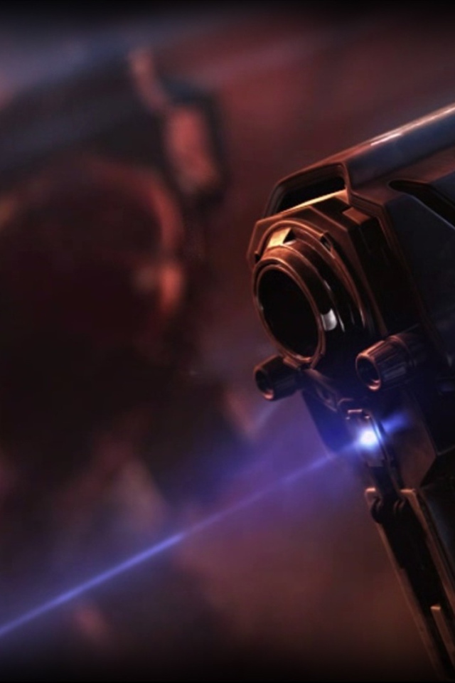 Лазерный прицел оружия в игре Starcraft II