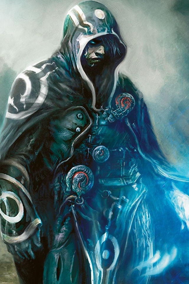 Маг в накидке из игры Magic The Gathering