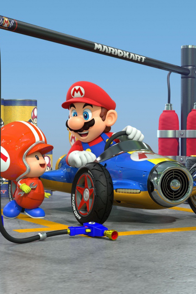 Марио в игре Mario Kart 8