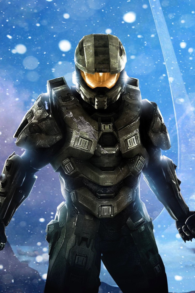 Мастер Чиф на фоне звезд