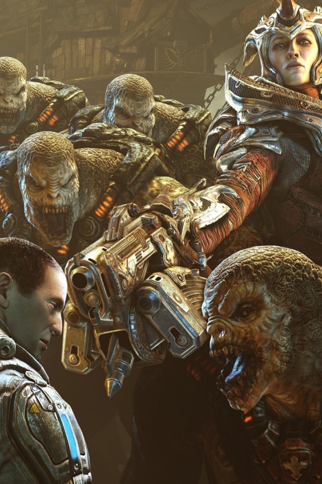 Монстры из игры Gears of War