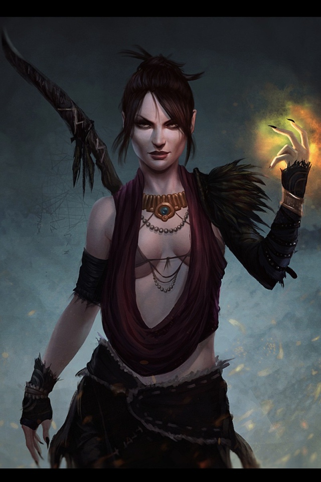 Морриган из игры Dragon Age Origins