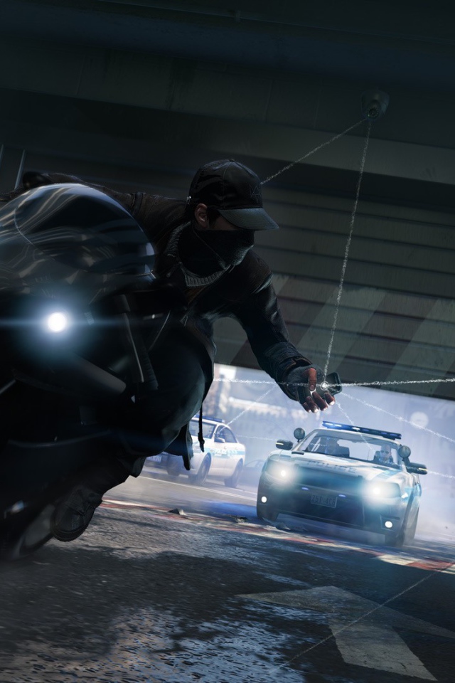 Мотоциклист в игре Watch Dogs
