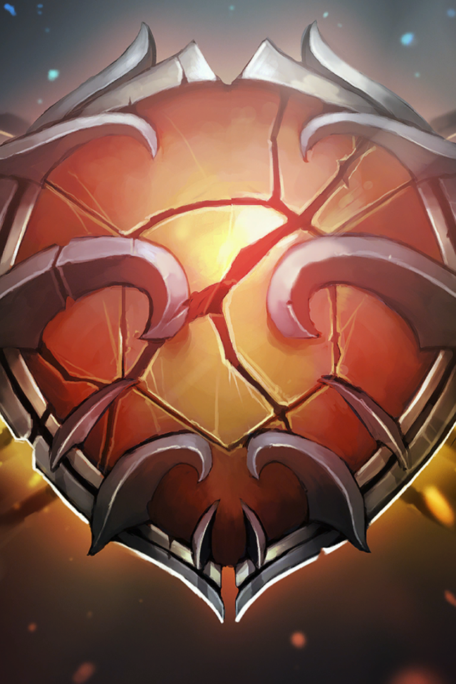 Оранжевый щит на экране загрузки игры Dota 2