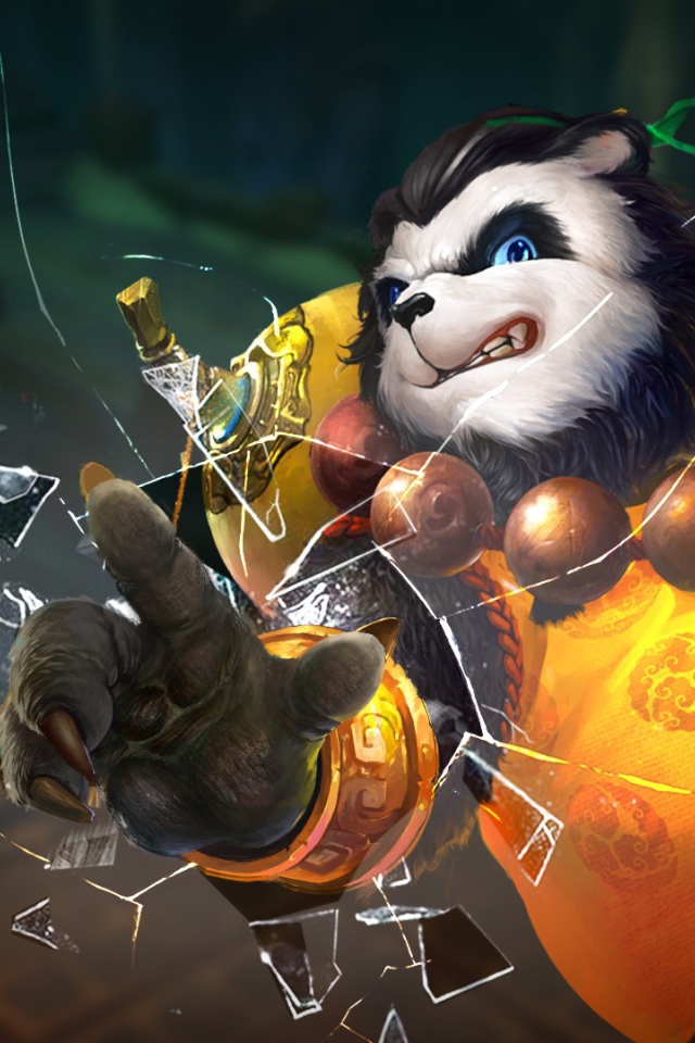 Панда разбила стекло, игра Taichi Panda