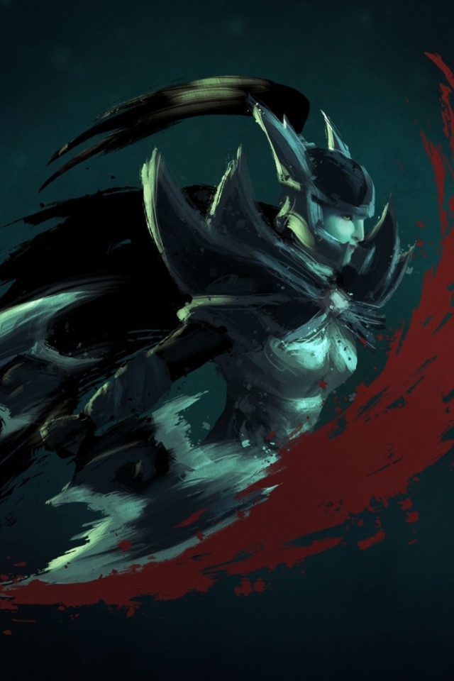 Фантом на черном фоне, игра Dota 2