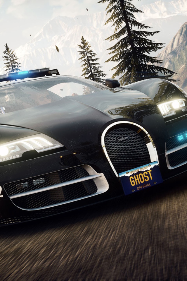 Полицейская Бугатти в игре