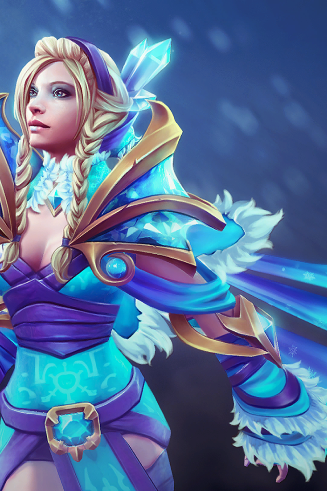 Принцесса в голубых одеждах, игра Dota 2