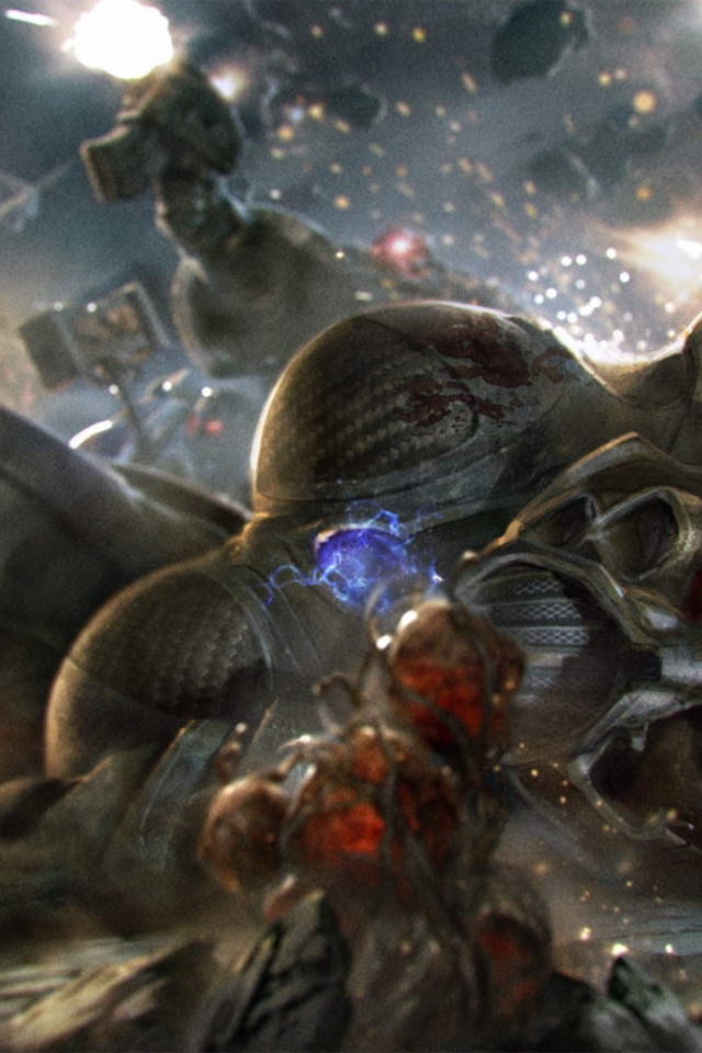 Поверженный Эльдар в игре Warhammer 40000